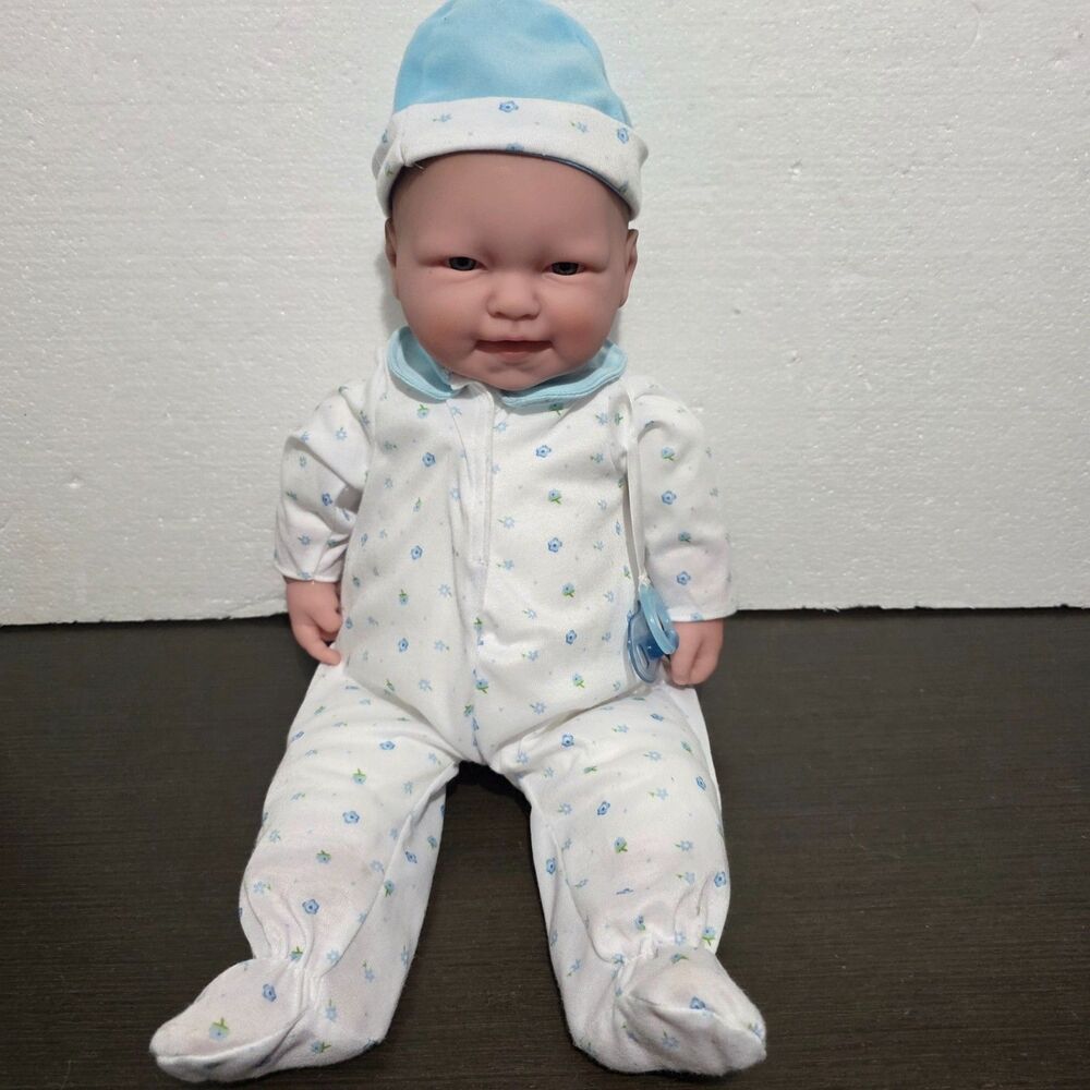 Berenguer JC Toy La Baby Realistic Doll Soft Body Blue Outfit w/Pacifiler 20"